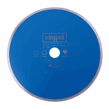 Disc diamantat, taiere marmura, piatra si travertin Scheppach 7906700704, O230 mm, 80 m s