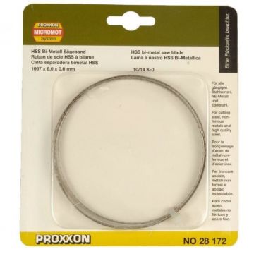 Panza bi-metal pentru fierastrau cu banda Micromot  MBS 240 E Proxxon 28172, 1065x6x0.6 mm, 10-14 DPI