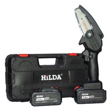 Mini-Ferastrau Electric Pentru Crengi cu 2 acumulatori 24V  5.0 Ah