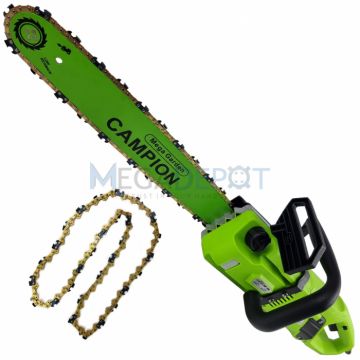 Fierastrau electric cu lant  MegaGarden Campion, 3100W, lant Gold 32 dinti, lama verde40cm Professional Series, motor drept, rezervor de ulei