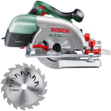 Fierastrau circular Bosch PKS 55-2A, 5600RPM, 1200W, 160 mm