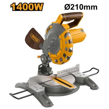 Fierastrau Circular stationar 1400W cu Suport de masa 210mm, Ingco BMS14007