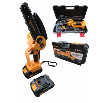 Mini Fierastrau cu lant Rotor RCC550, 550W, 3000RPM, 21V 1.5Ah, 2 acumulatori inclusi