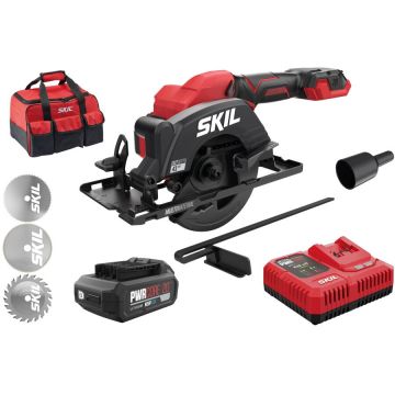 Skil SKIL 3540 DA Mini fierastrau cu acumulator „Compact brushless“, turatie 6000 /min, 3 discuri de schimb si geanta de transport, acumulator si incarcator