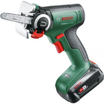 BOSCH Fierastrau pe acumulator NanoBlade Bosch UniversalCut 06033D5202, 18 V, 1 acumulator 2.5 Ah, nanoBLADE Wood Speed 65, 8.000 rot/min, adancime de taiere 65 mm, Verde
