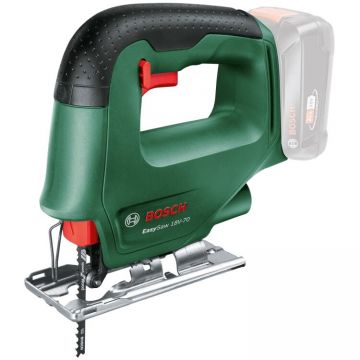 BOSCH Fierastrau vertical pe acumulator Bosch EasySaw 0603012000, 18 V, 2600 curse/min, 70 mm adancime maxima taiere, panza fierastrau, fara acumulator/incarcator, Verde