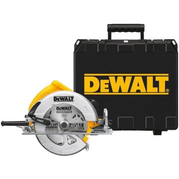 Dewalt Fierastrau circular Dewalt DWE575K-QS, 1000 W, 190 mm diametru disc, 5200 RPM, 57° capacitate inclinare
