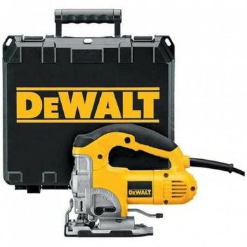 Dewalt Fierastrau pendular DeWalt DW331K-QS, 701W, 135mm, turatie reglabila, functie suflare praf, panza de fierastrau pendular, valiza pentru depozitare si transport