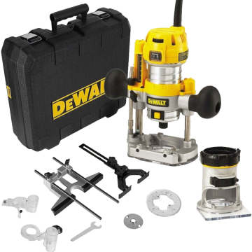 Dewalt Masina de frezat verticala Dewalt D26204K,900W, 27000 rpm, cutie de transpot, Galben-Negru