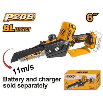 Drujba Fierastrau electric de Mana 20V, 15cm, brushless fara acumulator Ingco CGSLI2068