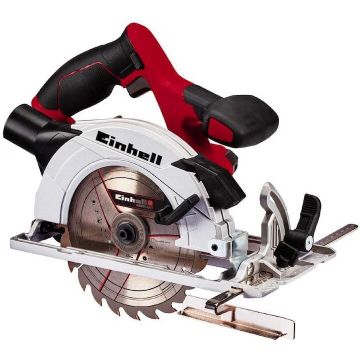 Einhell Fierastrau circular de mana pe acumulator Einhell TE-CS 18/165-1 Li - Solo, 18 V, Tehnologia PXC, Viteza 4200 RPM, 165 mm x 20 mm lama taiere, 54 mm adancime maxima taiere, Fara acumulator/incarcator