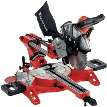 Einhell Fierastrau circular stationar (debitor lemn) cu sistem de glisare Einhell TC-SM 2534/1 Dual, 2100 W, 4900 RPM, 250 mm diametru disc, adancime maxima de taiere 90° x 90° 340 x 75 mm