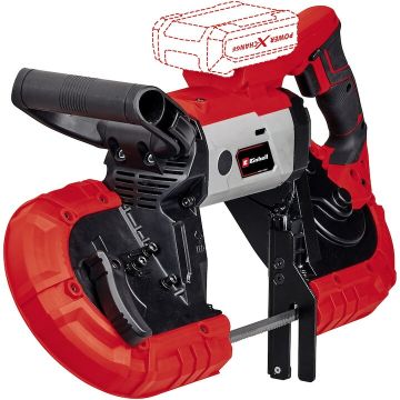 Einhell Fierastrau cu banda pe acumulator Einhell Power X-Change TE-MB 18/127 Li-Solo, 18 V, taiere la 90°, 115 x 127 mm, fara acumulator/incarcator