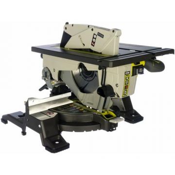 Fierastrau combinat 2 in 1 Ryobi, Circular, De masa, Kaki/Negru