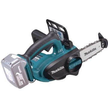 Makita Drujba (fierastrau electric) cu lant pe acumulator Makita DUC122Z,18 V, lungime lama 11.5 cm,viteza lant 5 m/s,pas lant 1/4, canelura 1.3 mm,fara incarcator si acumulator in setul de livrare