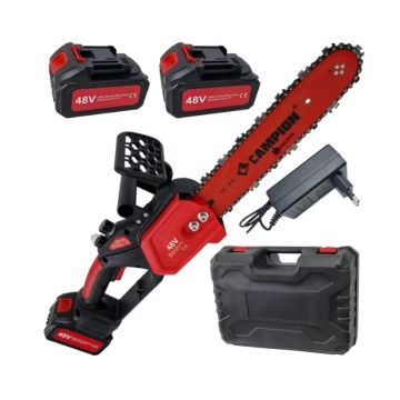 Mini Drujba electrica 4AH, 48V, 300mm, 2 acumulatori, brushless, ungere automata, 1800w, CAMPION CMP1435