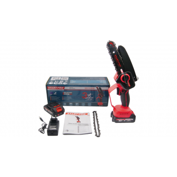 Mini Ferastrau cu lant fara fir Start Pro, 2Ah,20 V, pas lant 1/4, 4400rpm