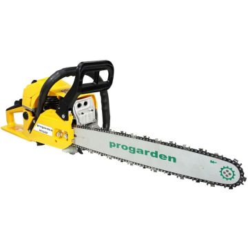 PROGARDEN ProGARDEN MF3545P Motofierastrau 450mm, 3.4CP, benzina 2t, 55cmc + Capra taiat lemne + Cadou lama si lant