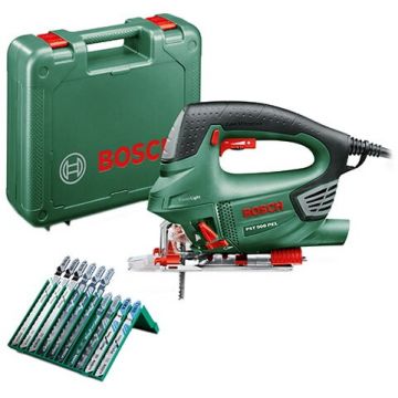 ROBERT BOSCH Ferastrau vertical PST 900 PEL,  620 W, 4 trepte putere, 90 mm adancime taiere in lemn, Verde-Negru