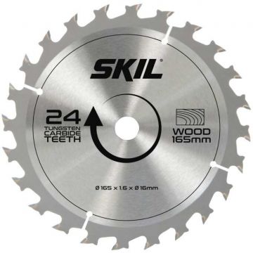 Skil Panza pentru fierastrau SKIL placata cu aliaj dur, Ø165 mm, 24 dinti
