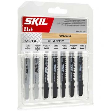 Skil SKIL 2610S00920 set 21 de panze pentru fierastrau vertical, coada in T