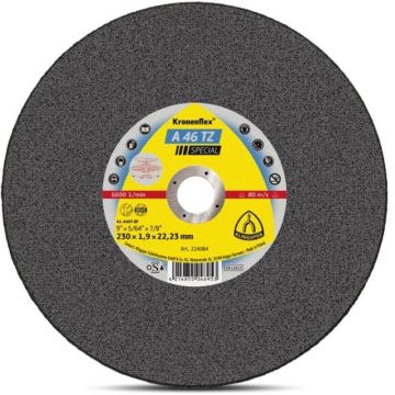 Disc de Debitare Special, A 46 TZ, pentru Inox, 230 x 1.9 x 22 mm, Z-tools