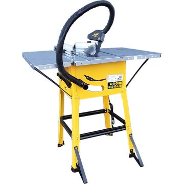 Masa de Taiere cu Ferastrau Circular FCM1600 250mm 1600W 220V Galben