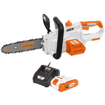 Ruris Drujba electrica cu acumulator Ruris 2524e Power Alfa UP, sina 25 cm, lant 3/8 inch, 1.3 mm, 1 x Li-Ion 20V, 4Ah, contine acumulator + incarcator