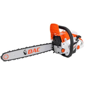 Ruris Drujba (motofierastrau) cu lant pe benzina Ruris DAC 501RS, Putere 3.6 CP, 49.3 CC, Motor 2 timpi, Lungime sina 45 cm, Alb-portocaliu