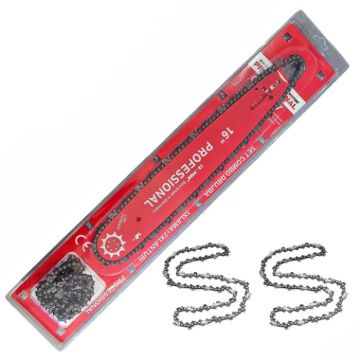 Set 1 x Lama + 2 x Lant 16  , 57 pinteni, 28.5 dinti, pas 3 8, grosime 1.3mm